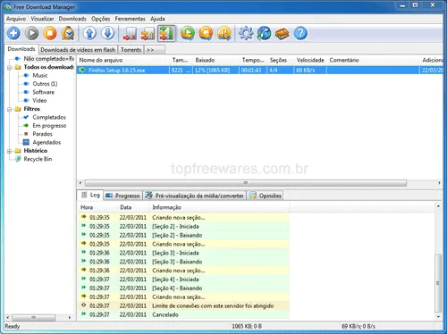 Free Download Manager Gerenciiador de download gratuito - Free Download Manager