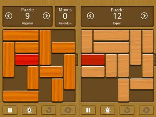 Jogo gratuito de raciocínio para Android - Unblock Me
