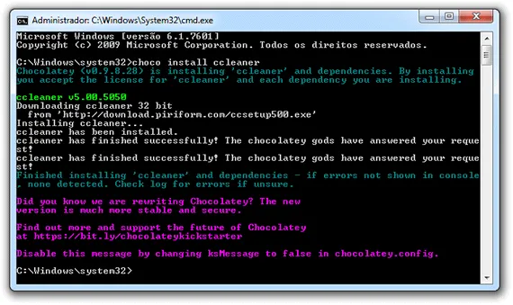 Chocolatey Instalar programas automaticamente - Chocolatey