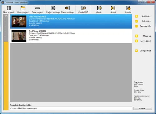 Programa gratuito para gravar filmes em DVD - DVDFlick