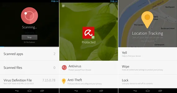 Avira Free Android Security Antivírus gratuito para Android - Avira Free Android Security