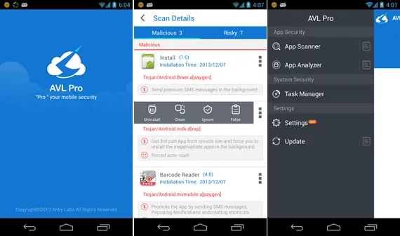 AVL Pro Antivírus gratuito para Android - AVL Pro