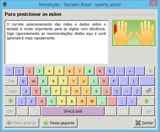 Programa de digitação gratuito - Klavaro