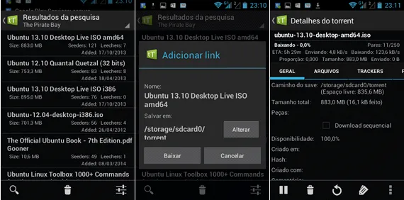 tTorrent Aplicativo para baixar torrents no Android - tTorrent