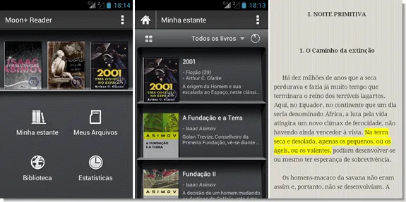 Moon+ Reader Leitor de ebooks para Android - Moon+ Reader