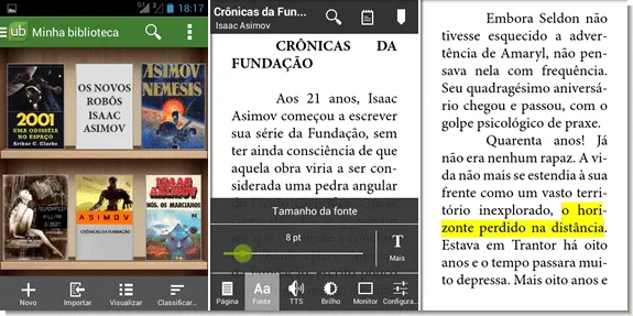 Universal Book Reader Leitor de ebooks para Android - Universal Book Reader