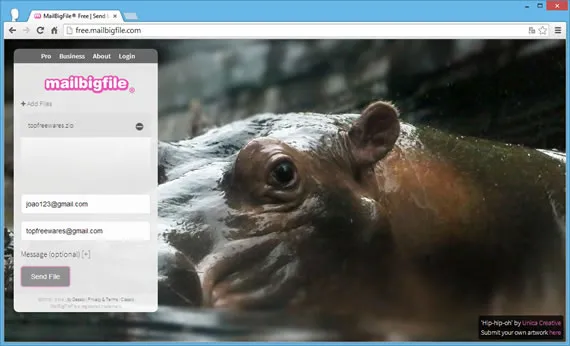 Enviar arquivos grandes por email - MailBigFile