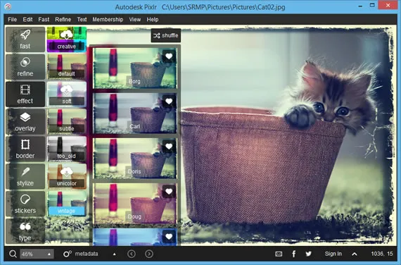 Pixlr Desktop Programa para aplicar filtros em fotos - Pixlr Desktop