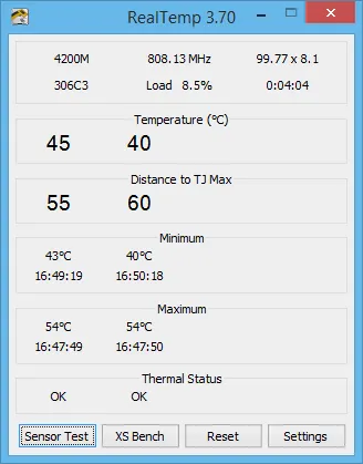 RealTemp Programa para monitorar a temperatura do PC - RealTemp