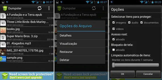 Top 5 aplicativos para recuperar fotos deletadas do Android - Dumpster