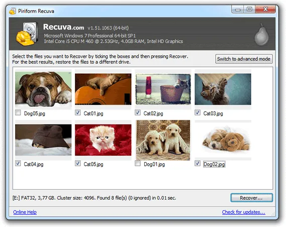 Top 5 aplicativos para recuperar fotos deletadas do Android - Recuva