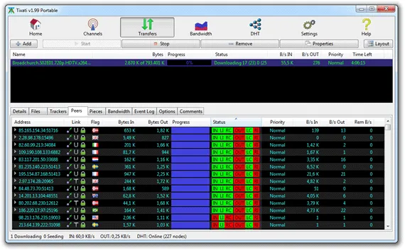 Cliente de BitTorrent para Windows - Tixati