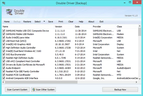 Programa para fazer o backup dos drivers - Double Driver