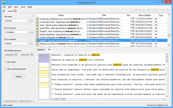 FileSearchy Programa para pesquisar arquivos no Windows - FileSearchy