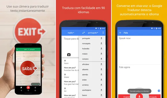 Aplicativo gratuito para viajantes - Google Tradutor
