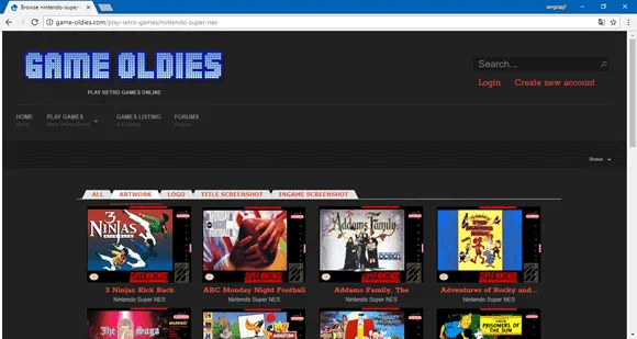 game oldies site