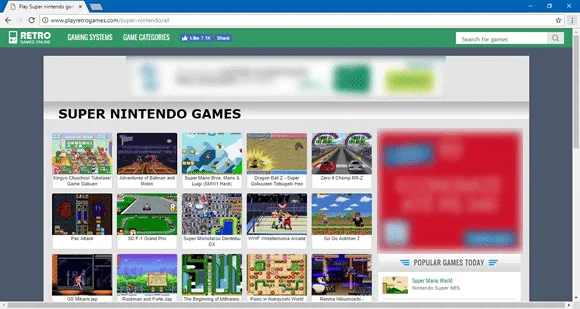 retrogames online snes