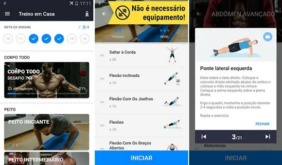 treino em casa android