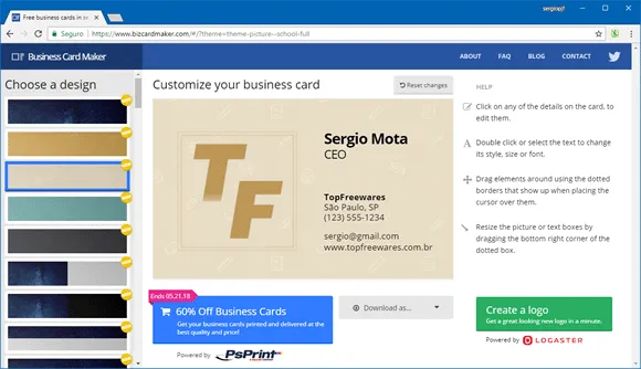 biz card maker