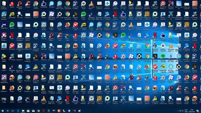 actual hide desktop icons