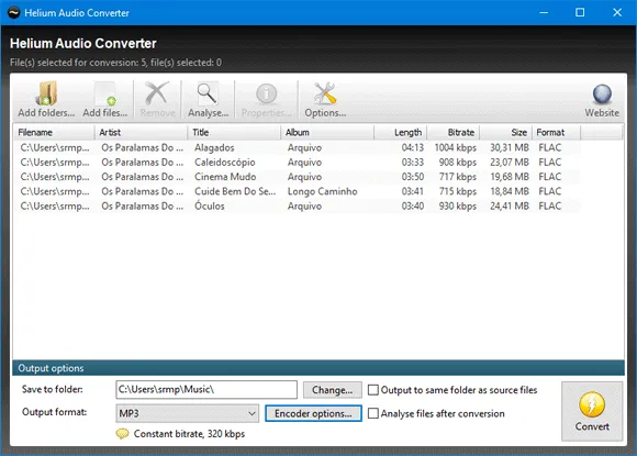 helium audio converter