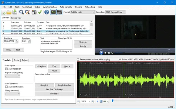 subtitle edit windows