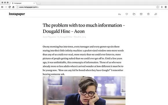instapaper chrome