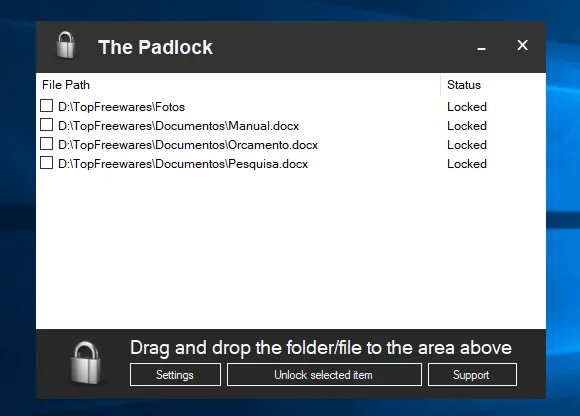 the padlock