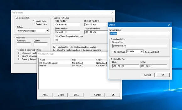 window hide tool