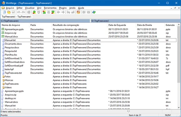 winmerge pastas windows