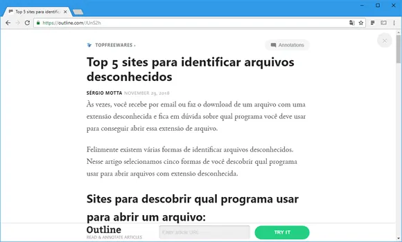 outline chrome