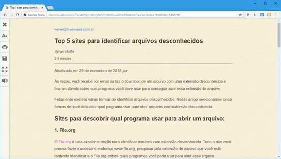 reader view chrome