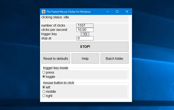the fastest mouse clicker