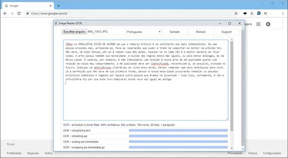 image reader ocr chrome