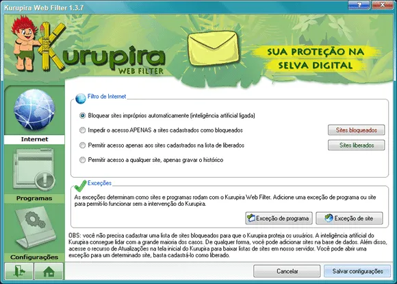kurupira web filter