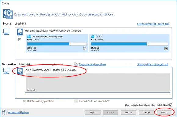 macrium reflect windows ssd hd