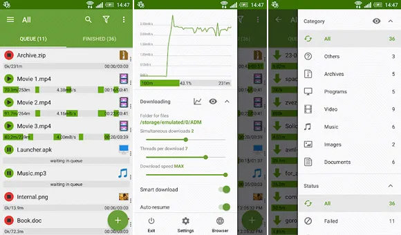 advanced download manager android