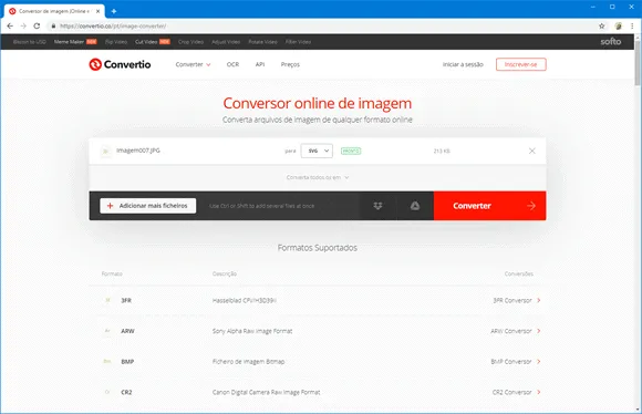 convertio conversao imagem