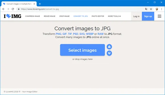 iloveimg conversao imagem