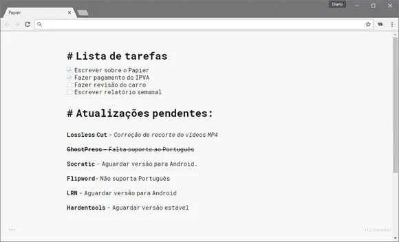 papier chrome