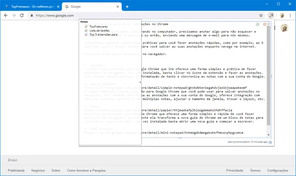 simple notepad chrome