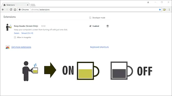 keep awake chrome