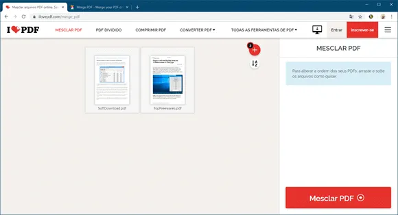 ilovepdf mesclar pdf