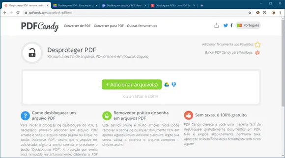 pdfcandy desbloquear pdf