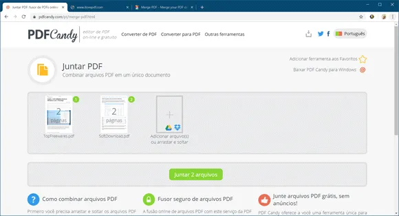 pdfcandy mesclar pdf