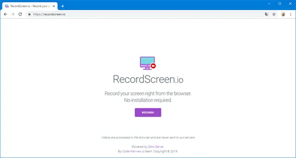 recordscreen io