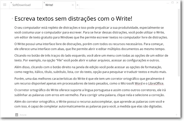 write windows