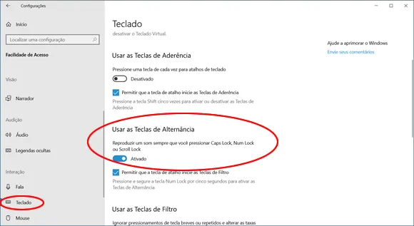 indicador capslock win10