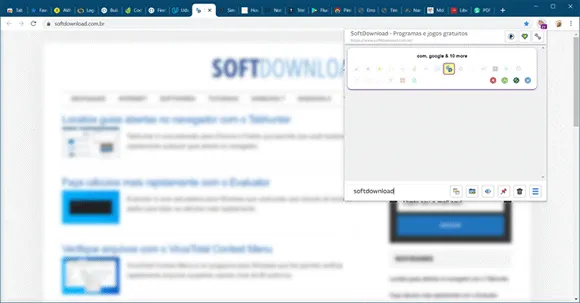 tab manager plus pesquisa