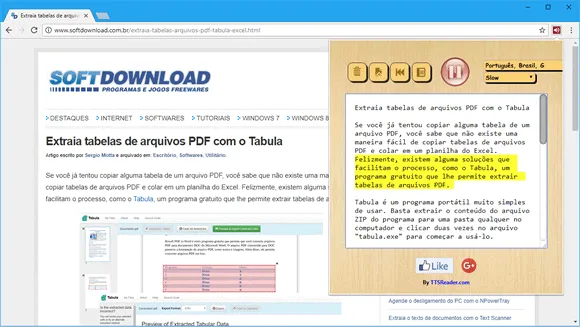 ttsreader chrome